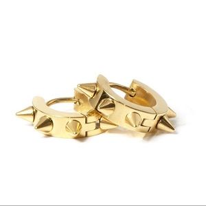 Gold Earrings Spiked MariaFrancescaPepe